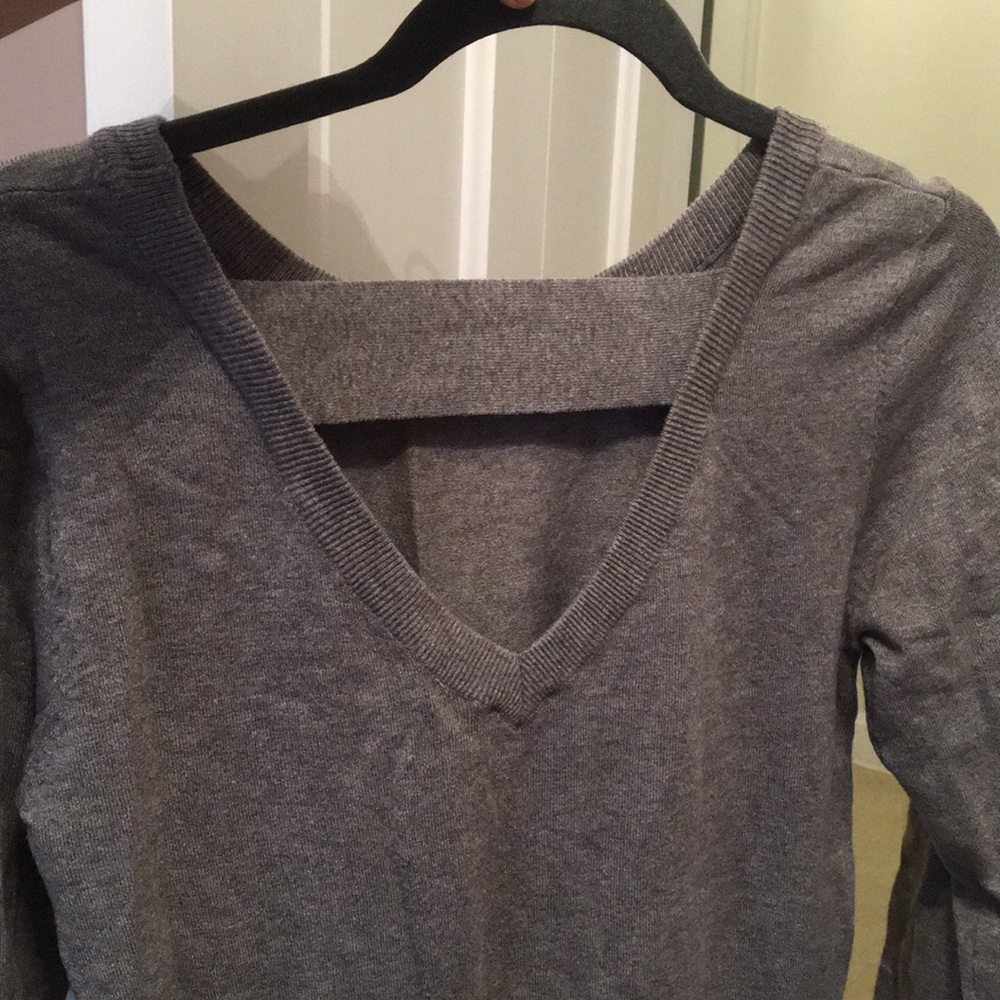Grey Sweater with Lace - Picture 4 of 5